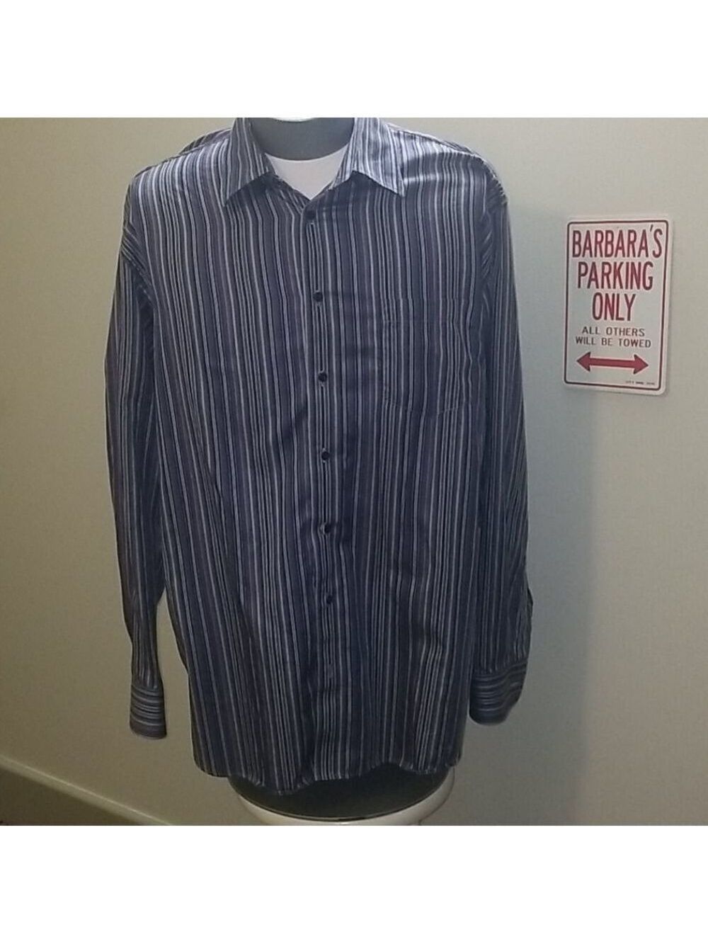 TOSCANO CASUAL STRIPE SHIRT SZ XXL